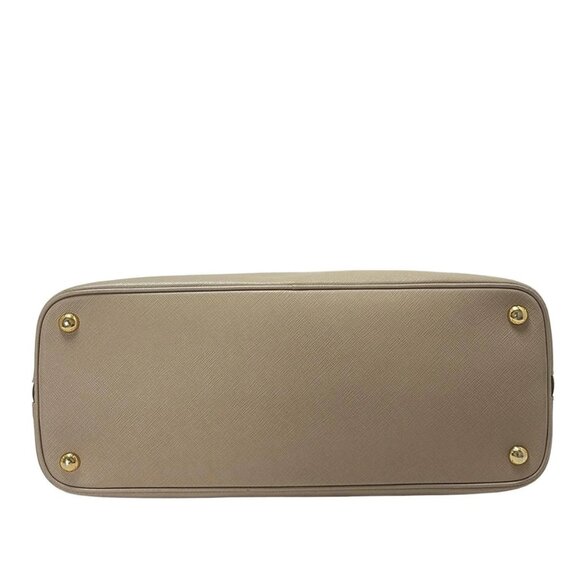 Auth PRADA - BL0836 Beige Leather Handbag - Picture 5 of 9